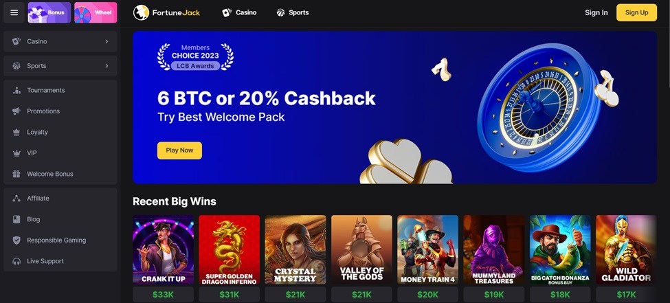 Fortunejack &Kappa;&alpha;&zeta;ί&nu;&omicron; Online